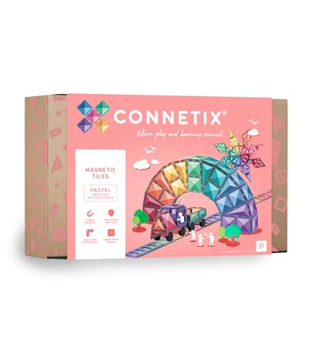 CONNETIX Magnetische Fliesen Pastell Megapackung, 202 Stück von Connetix