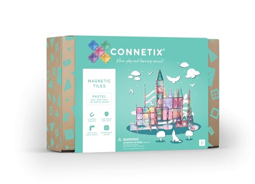 CONNETIX Magnetische Fliesen Pastell Ball Run Packen, 106 Stück von Connetix