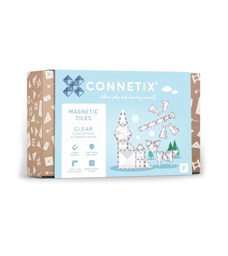 Connetix Kacheln – Clear Starter Pack 34 Stück von Connetix