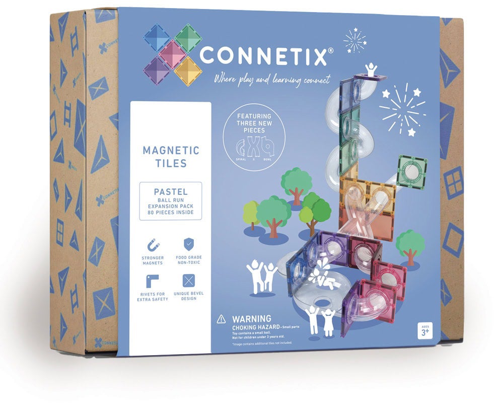 Connetix Magnetische Bauteile Kugelbahn Pastel Erweiterungsset 80 Teile Connetix Magnetische Bauteile Kugelbahn Pastel Erweiterungsset 80 Teile von Connetix