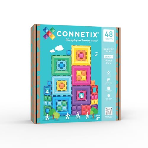 Connetix Magnetische Fliesen Bright Portal Paket, 48 Stück Connetix Magnetische Fliesen Bright Portal Paket, 48 Stück von Connetix