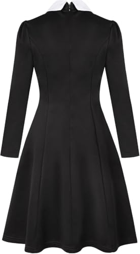 Conponous Schwarzes Kleid Damen Halloween von Conponous