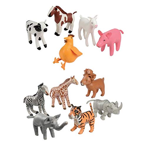 Constructive Playthings YIP-06 Soft Vinyl Animal Set of 11 von Constructive Playthings