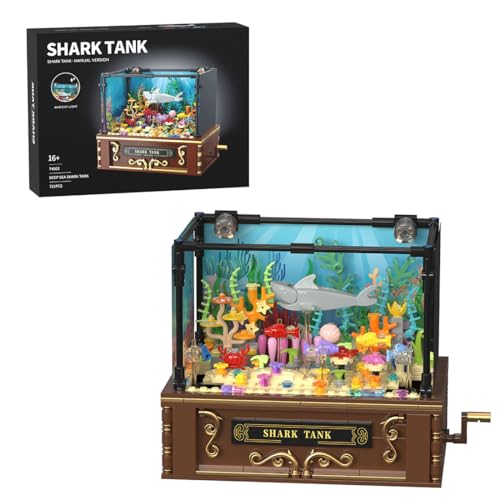 ControlCraze Aquarium Klemmbausteine Bausatz ，721 Teile Fischtank Spielzeug mit Beweglichem Meeresleben ，Modularer Baukasten Adventskalender 2024 für Kinder & Erwachsene von ControlCraze