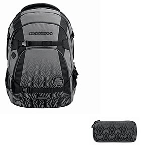 Coocazoo MATE Black Carbon Schulrucksack Set 2tlg von Coocazoo