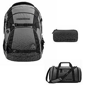 Coocazoo MATE Black Carbon Schulrucksack Set 3tlg von Coocazoo