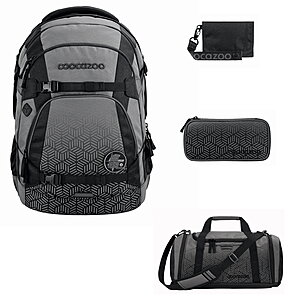 Coocazoo MATE Black Carbon Schulrucksack Set 4tlg von Coocazoo