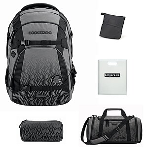 Coocazoo MATE Black Carbon Schulrucksack Set 5tlg von Coocazoo