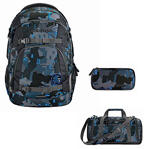 Coocazoo MATE Blue Craft Schulrucksack Set 3tlg von Coocazoo