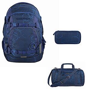 Coocazoo MATE Blue Motion Schulrucksack Set 3tlg von Coocazoo