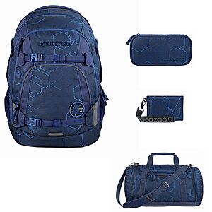 Coocazoo MATE Blue Motion Schulrucksack Set 4tlg von Coocazoo