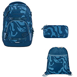 Coocazoo MATE Breaking Waves 3tlg Schulrucksack Set von Coocazoo