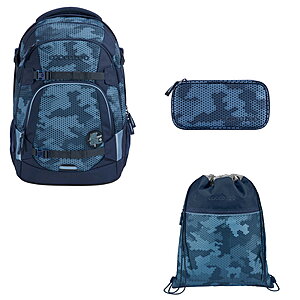 Coocazoo MATE Geometric Sky 3tlg Schulrucksack Set von Coocazoo