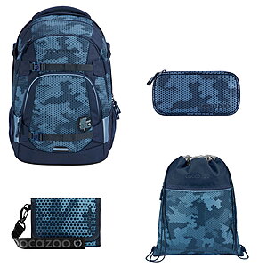 Coocazoo MATE Geometric Sky 4tlg Schulrucksack Set von Coocazoo