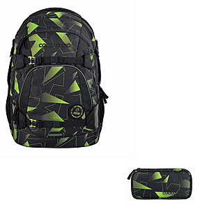 Coocazoo MATE Lime Flash Schulrucksack Set 2tlg von Coocazoo