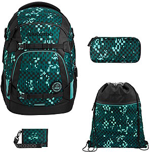 Coocazoo MATE Pixel Blox 4tlg Schulrucksack Set von Coocazoo