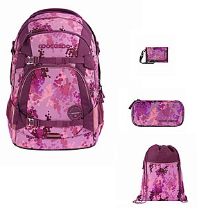 Coocazoo Mate Cherry Blossom 4tlg Schulrucksack Set von Coocazoo