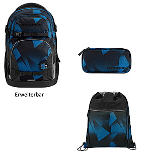 Coocazoo PORTER Electric Ice 3tlg Schulrucksack Set von Coocazoo