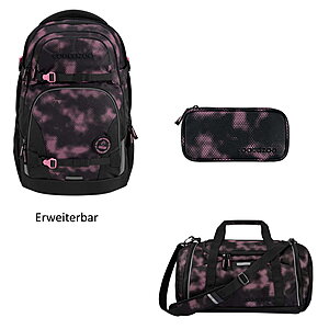 Coocazoo PORTER Pink Illusion 3tlg Schulrucksack Set von Coocazoo