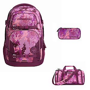 Coocazoo Porter Cherry Blossom 3tlg Schulrucksack Set von Coocazoo