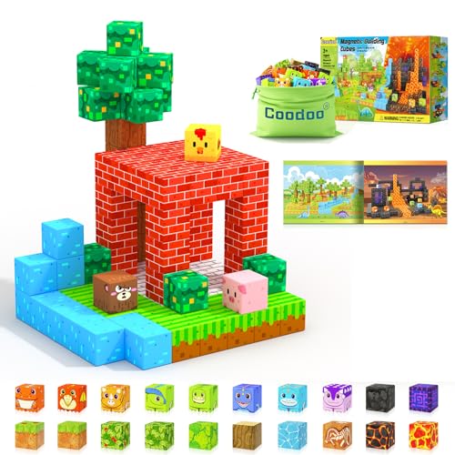 Coodoo Magnetische Bausteine für Kleinkinder und Kinder, Vorschule Montessori Spielzeug Geschenke für 3+ Jahre Coodoo Magnetische Bausteine für Kleinkinder und Kinder, Vorschule Montessori Spielzeug Geschenke für 3+ Jahre von Coodoo