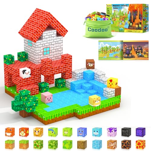 Coodoo Magnetische Bausteine für Kleinkinder und Kinder, Vorschule Montessori Spielzeug für 3+ Coodoo Magnetische Bausteine für Kleinkinder und Kinder, Vorschule Montessori Spielzeug für 3+ von Coodoo