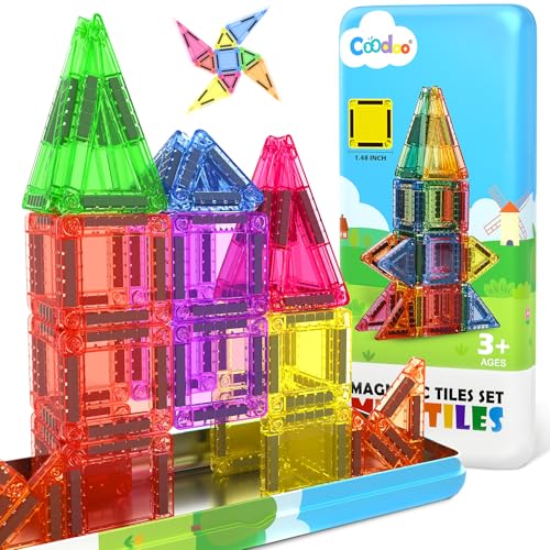 Magnetische Bausteine für Kinder,STEM-Magnetblöcke,Sensorisches Spielzeug,Kleinkindspielzeug,Bauspielzeug,Mini-Magnetbausteine für den Unterricht Geschenk Jungen und Mädchen ab 3 Jahren Magnetische Bausteine für Kinder,STEM-Magnetblöcke,Sensorisches Spielzeug,Kleinkindspielzeug,Bauspielzeug,Mini-Magnetbausteine für den Unterricht Geschenk Jungen und Mädchen ab 3 Jahren von Coodoo