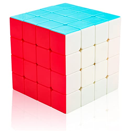 Cooja Zauberwürfel 4x4, Speed Cube 4x4x4 Magischer Würfel Speedcube, Schnelles Glattdrehen Robust Spielzeug Geschenk für Jungen Mädchen von Cooja