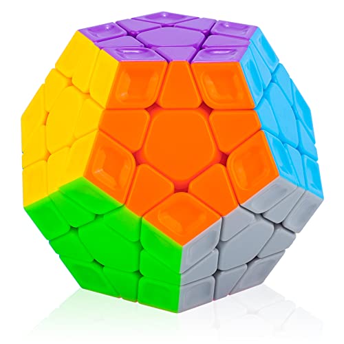 Cooja Zauberwürfel Megaminx 3x3, Speed Cube Magischer Würfel Dodekaeder Speedcube, Schnelles Glattdrehen Robust Spielzeug Geschenk für Jungen Mädchen von Cooja