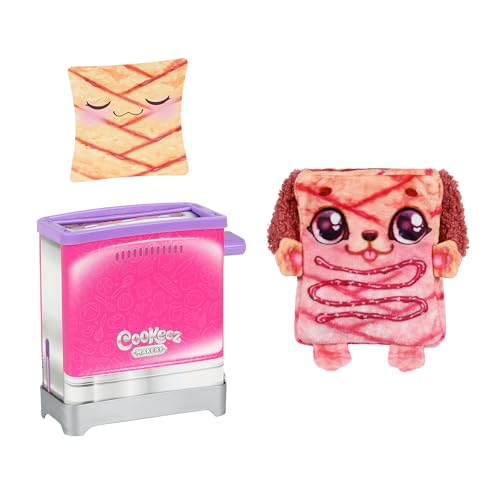 Cookeez Makery Toasties. Spielzeug-Toaster mit süß duftendem Überraschungsplüschtieren zum sammeln. Spielzeug-Brot hineinstecken und EIN Überraschungsplüschtier springt heraus! von COOKEEZ MAKERY