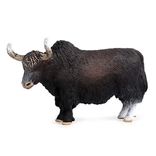 Cookwowe 14.5X3.5X8.5Cmklassisches Schwarz Tiere Actionfiguren Rinder Bull Ox Figur PVC Nettes Lebensechtes Mo Spielzeug von Cookwowe