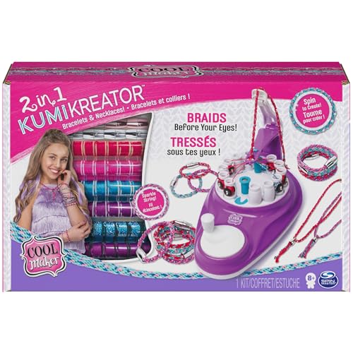 Cool MAKER 6054861-2-in-1 KumiKreator, Spielset zum Erstellen von Halsketten und Freundschaftsarmbändern, für Kinder ab 8 Jahren von Cool MAKER