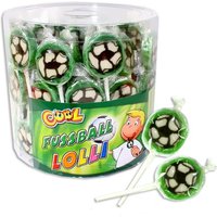 Großpack Fussball Lutscher, 100 Stück Rocks Lutscher mit Fußball von Cool & Sweet