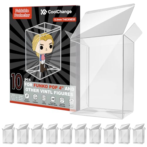 CoolChange 0.5mm Schutzhülle kompatibel mit Funko POP! | Protector Case für POP 4" Verpackung | Figuren Protektor | 10 STK. von CoolChange