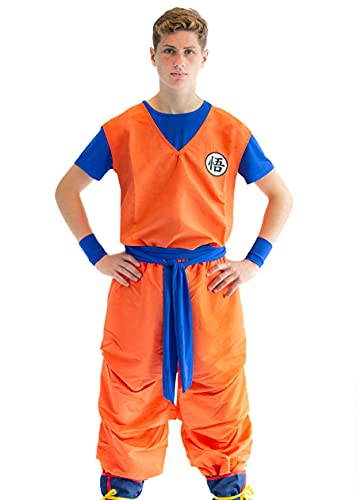 CoolChange 3-teiliges Cosplay Kostüm von Son Goku mit GO Zeichen | Größe: S von CoolChange