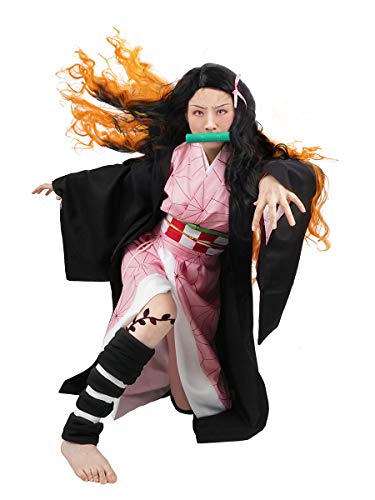 CoolChange Cosplay Kostüm von Nezuko Kamado mit Mundstück aus D. Slayer | Größe: M CoolChange Cosplay Kostüm von Nezuko Kamado mit Mundstück aus D. Slayer | Größe: M von CoolChange