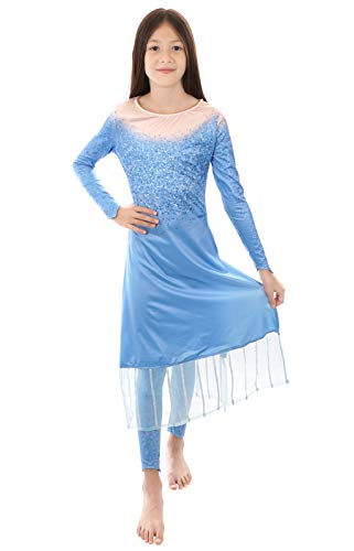 CoolChange Kinder Kleid der Eiskönigin ELSA I Kinderkostüm für Frozen 2 Fans I Größe: 120 von CoolChange