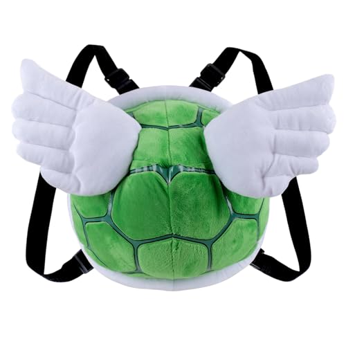 CoolChange Plüsch Schildkrötenpanzer für Kinder Kostüm I Ninja Turtle Verkleidung I Schildkröten Rucksack I Grün (Grün mit Flügel) von CoolChange