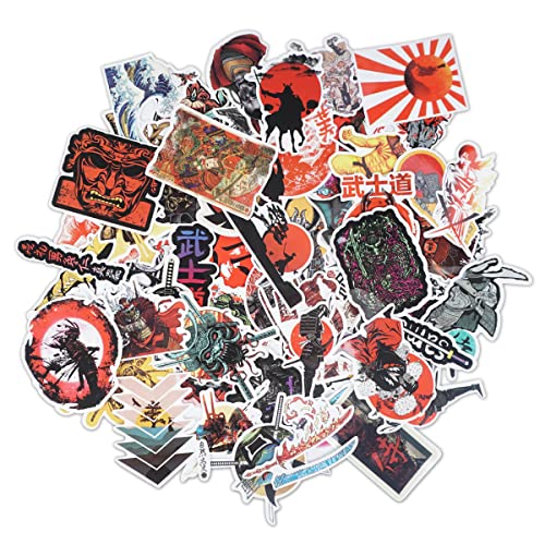 CoolChange Samurai Vinyl Sticker Set | div. japanische Aufkleber | PVC Decals | 65 Stück von CoolChange