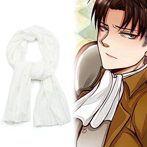 Weißes Cosplay Halstuch von Levi Ackerman für Attack on Titan Fans von CoolChange