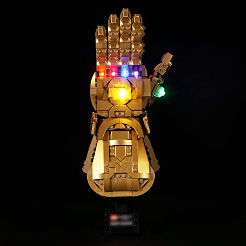 cooldac LED-Licht Kit Kompatibel mit Lego 76191 Marvel Super Heroes Infinity Handschuh, Licht Beleuchtungsset Kompatibel mit Lego 76191 (nur Lichter, Keine Modelle) von cooldac