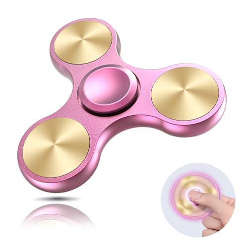 Coolden Fidget Spinner Metall Fidget Toys EDC Hand Spinner Hochwertig Angst Anti Stress Relief Focus Spielzeug Geschenk für Kinder Erwachsene Edelstahl Leiser Fingerkreisel für Büro Schule Rosa Coolden Fidget Spinner Metall Fidget Toys EDC Hand Spinner Hochwertig Angst Anti Stress Relief Focus Spielzeug Geschenk für Kinder Erwachsene Edelstahl Leiser Fingerkreisel für Büro Schule Rosa von Coolden
