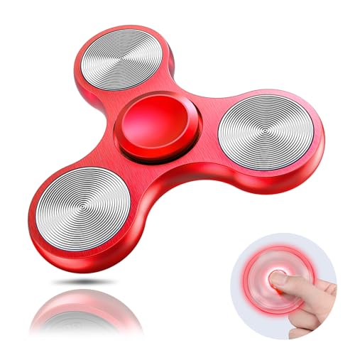 Coolden Fidget Spinner Metall Fidget Toys EDC Hand Spinner Hochwertig Angst Anti Stress Relief Focus Spielzeug Geschenk für Kinder Erwachsene Edelstahl Leiser Fingerkreisel für Büro Schule Rot Coolden Fidget Spinner Metall Fidget Toys EDC Hand Spinner Hochwertig Angst Anti Stress Relief Focus Spielzeug Geschenk für Kinder Erwachsene Edelstahl Leiser Fingerkreisel für Büro Schule Rot von Coolden