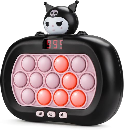 Coolden Pop Fidget Spiel Fidget Toys Quick Push Bubble Game für Kinder Erwachsene Pop Elektronisches Spielzeug mit LED Bildschirm Stress Sensory Spielmaschine Geschenk für Jungen Mädchen Schwarz von Coolden