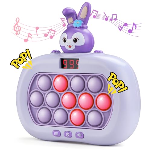 Coolden Pop it Fidget Toys Quick Push Spiel Pop It Elektronisches Sensorspiel Spiel 999 Purple von Coolden