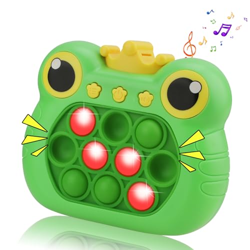 Coolden Pop it Quick Push Bubble Game Fidget Toys Pop It Elektronisches Spiel Handheld Fast Speed Push Pop Game Fidget Sensory Squeeze Toys Pop It Spiel für Kinder Erwachsene Grün von Coolden