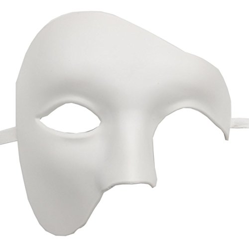 Coolwife Maskerade Maske Vintage Phantom der Oper EIN Augen Half Face Kostüm (Weiß) von Coolwife