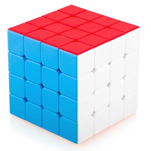 COOYOU Zauberwürfel 4x4 4x4x4 Original Speed Stickerless Magic Cube Puzzle Magischer Würfel für Schneller und Präziser mit Lebendigen Farben von Cooyou