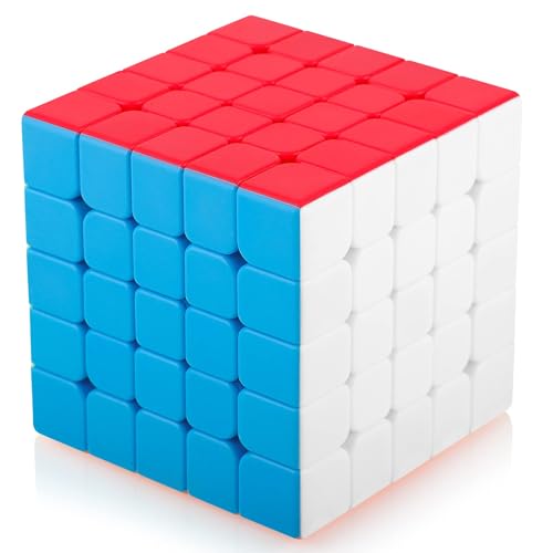 COOYOU Zauberwürfel 5x5 5x5x5 Original Speed Stickerless Magic Cube Puzzle Magischer Würfel für Schneller und Präziser mit Lebendigen Farben von Cooyou