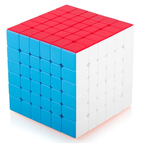 COOYOU Zauberwürfel 6x6 6x6x6 Original Speed Stickerless Magic Cube Puzzle Magischer Würfel für Schneller und Präziser mit Lebendigen Farben von Cooyou